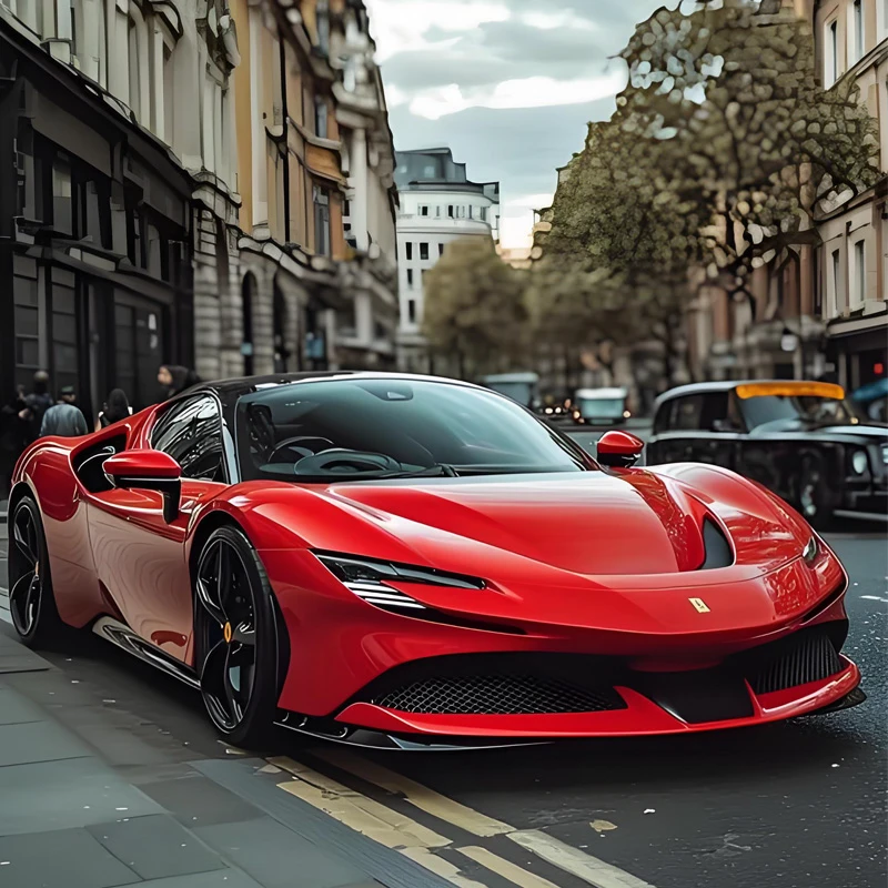 Ferrari Red TPU PPF film