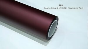 Matte Liquid Metallic Dracaena Red tpu ppf film